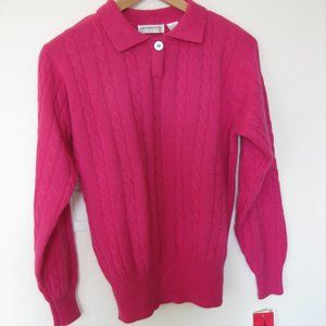 Vintage NWT Liz Claiborne Polo Sweater, size small